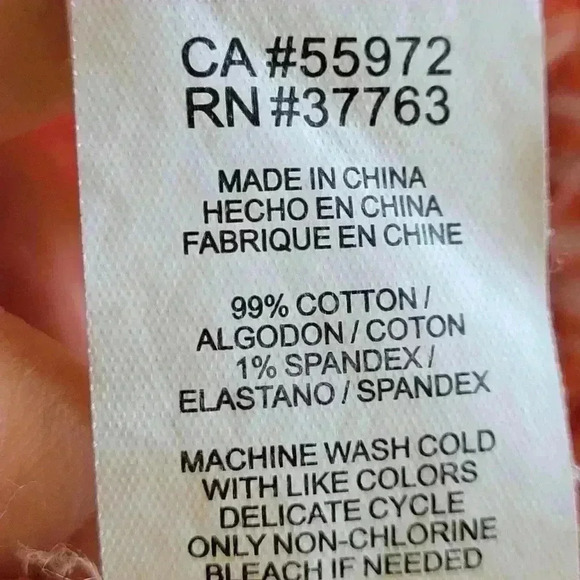 C & C California Women's Shirt Size S/P Orange/White Pockets Long Sleeve VTG - Picture 6 of 10